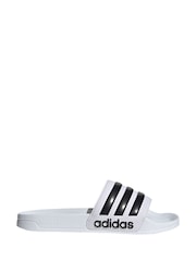 أبيض - شبشب رياضي Adilette Shower من adidas - صورة 1 من 8