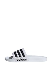 أبيض - شبشب رياضي Adilette Shower من adidas - صورة 3 من 8
