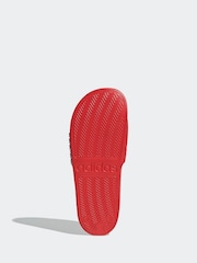 adidas Red Sportswear Adilette Shower Sliders - Image 7 of 9