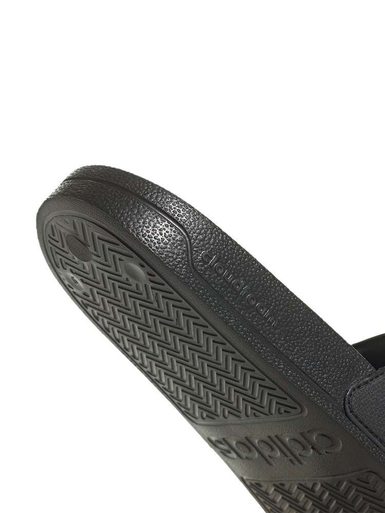 adidas Black Sportswear Adilette Shower Slides - Image 10 of 10