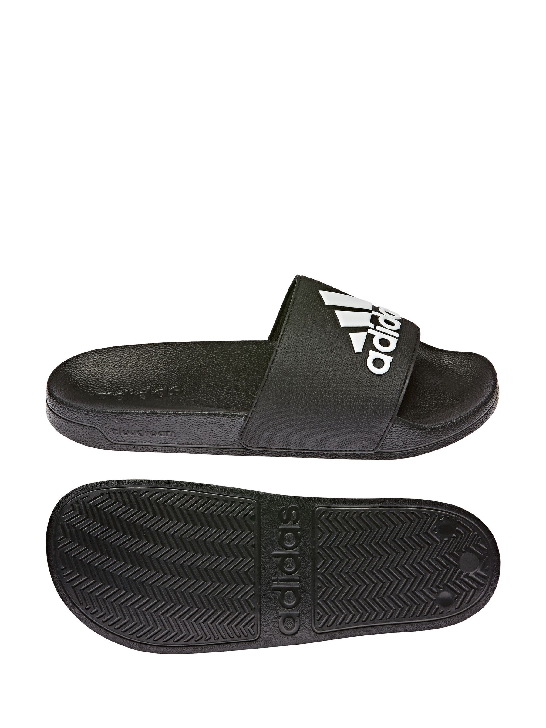 adidas Black Sportswear Adilette Shower Slides
