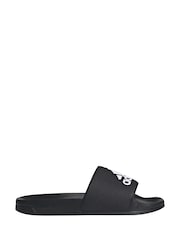 adidas Black Sportswear Adilette Shower Slides - Image 3 of 10