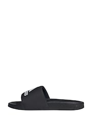 adidas Black Sportswear Adilette Shower Slides - Image 6 of 10
