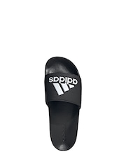 adidas Black Sportswear Adilette Shower Slides - Image 8 of 10