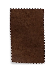 Monza Faux Leather Easy Clean Chestnut Fabrpic Swatch - Image 1 of 1