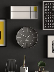 Space Hotel Grey Sci Fi Sid Wall Clock - Image 1 of 4