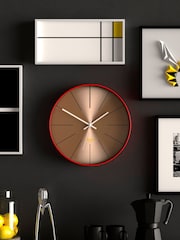 Space Hotel Red District 12 Wall Clock - Image 1 of 4
