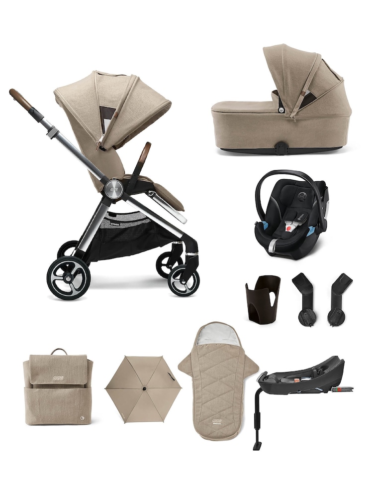 Mamas & Papas Natural Strada Pushchair 9 Piece Bundle in Cashmere - Image 1 of 4