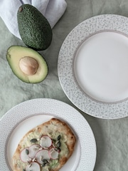 Laura Ashley Set of 4 Green Wild Clematis Dinner Set of 4 Side Plates - Image 1 of 3