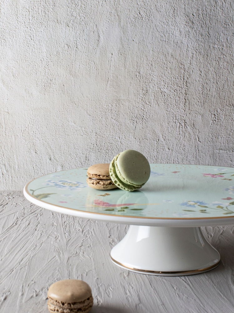 Laura Ashley Green Heritage Cake Stand Cake Stand - Image 1 of 3
