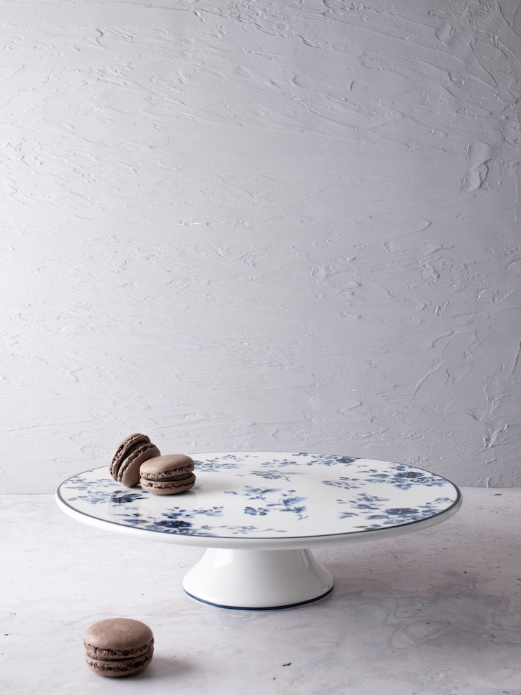 Laura Ashley Blue Heritage Cake Stand Cake Stand - Image 1 of 3