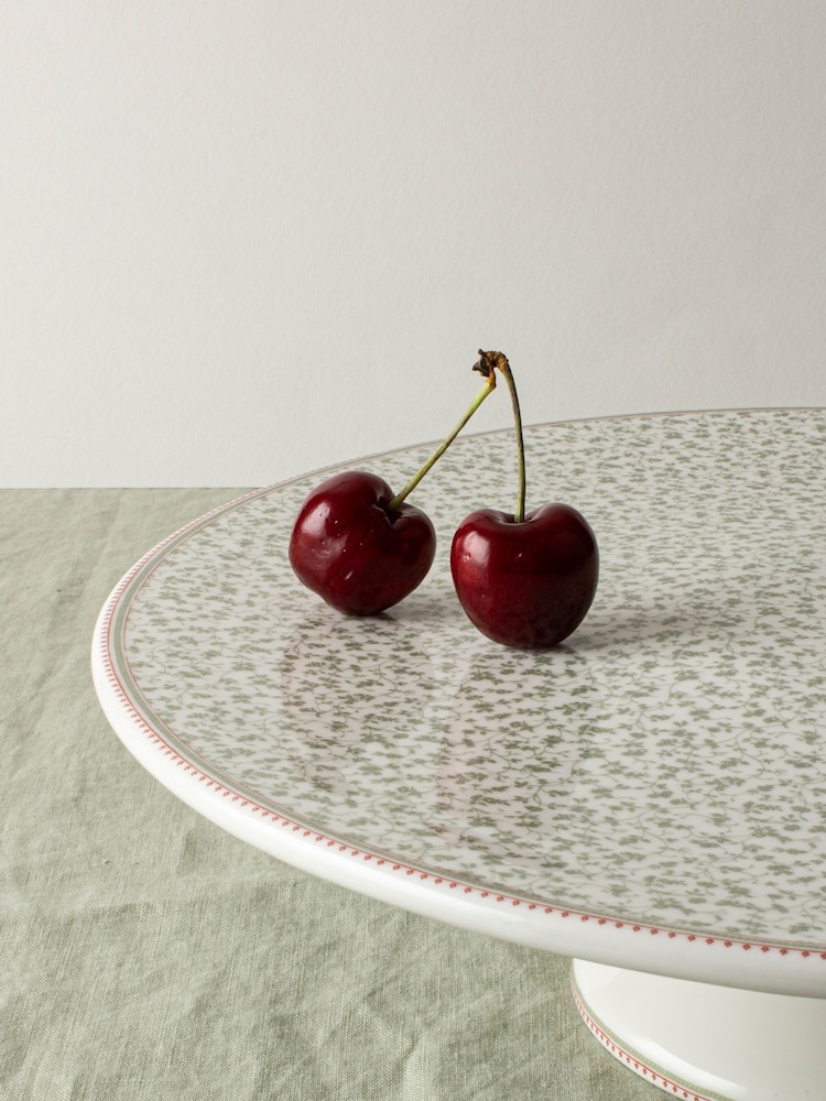 Laura Ashley White Wild Cleamatis Cake Stand - Image 2 of 3