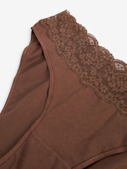 Praline High Leg Lace Knickers 4 Pack - Image 8 of 8