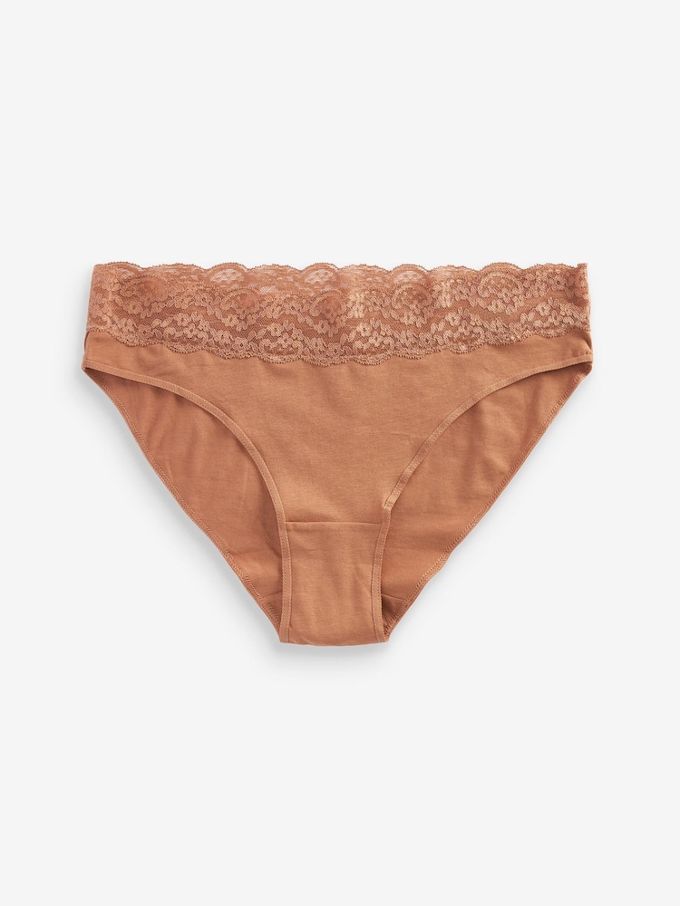 Caramel - Lace Knickers 4 Pack - Image 4 of 4 Caramel - Lace Knickers 4 Pack - Image 4 of 4
