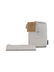 Panda London White Bamboo Viscose Fitted Sheet - Image 2 of 3