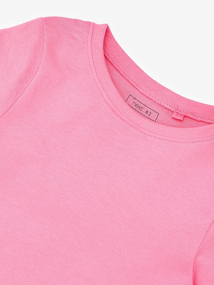 Pink/Pink 100% Cotton T-Shirt (3-16yrs) - Image 8 of 8