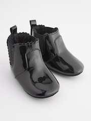 Black Patent Chelsea Baby Boots (0-24mths) - Image 1 of 7