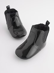 Black Patent Chelsea Baby Boots (0-24mths) - Image 3 of 7
