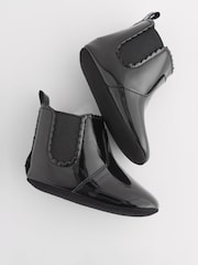 Black Patent Chelsea Baby Boots (0-24mths) - Image 4 of 7