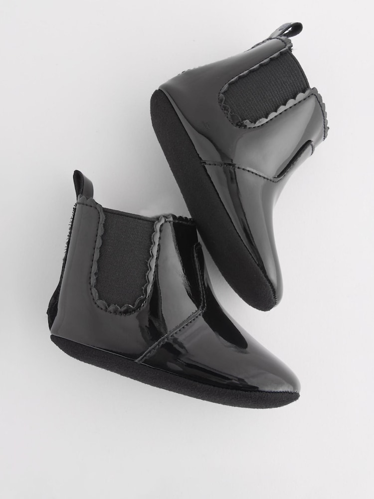 Brevet noir - Bottes Chelsea pour bébé (0-24mths) - Image 4 of 7