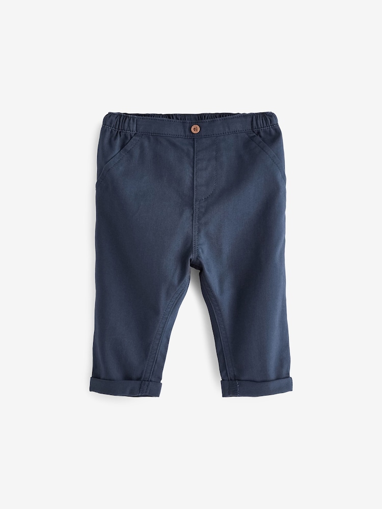 Navy Blue Chino Baby Trousers - Image 1 of 2