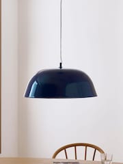Jasper Conran London Blue Domed Pendant With Diffuser - Image 2 of 6