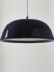 Jasper Conran London Blue Domed Pendant With Diffuser - Image 4 of 6