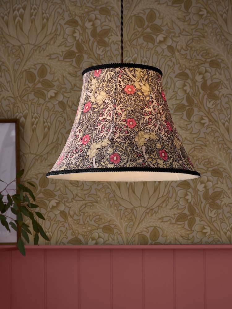 Morris & Co Black Seaweed Lamp Shade - Image 1 of 5