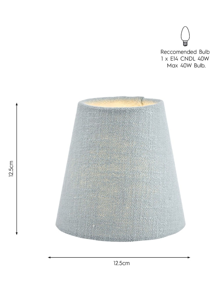 Laura Ashley Blue Bacall Linen Empire Easyfit Lamp Shade - Image 6 of 6