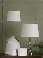 Laura Ashley Silver Bacall Linen Empire Easyfit Lamp Shade - Image 1 of 6