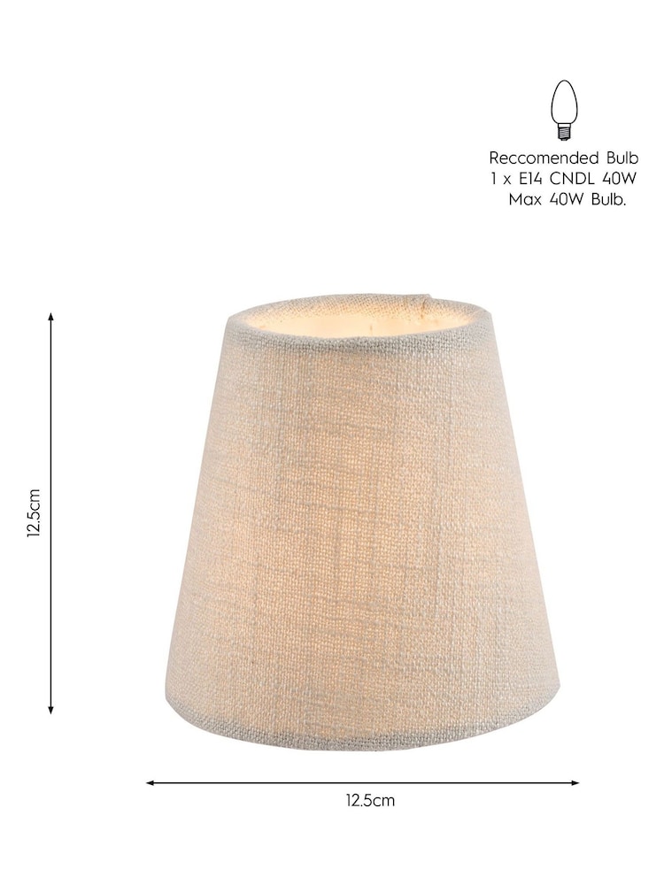 Laura Ashley Silver Bacall Linen Empire Easyfit Lamp Shade - Image 6 of 6