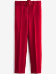 Red Smart Belted Taper Leg Trousers - Image 1 of 1