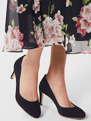 Hobbs Blue Lizzie Court Shoes - Image 4 of 5