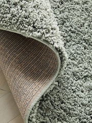 Sage Green Premium Cosy Shaggy Rug - Image 3 of 8