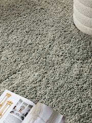 Sage Green Premium Cosy Shaggy Rug - Image 6 of 8