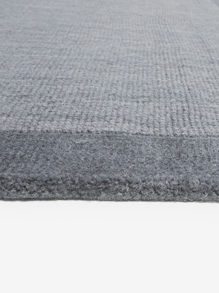 Charcoal Grey Darcy Rug - Image 7 of 7