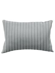 Orla Kiely Set of 2 Grey Tiny Stem 100% Cotton Pillowcases - Image 3 of 3