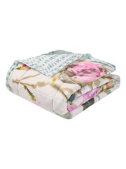 Designers Guild Pink Palissy 100% Cotton Throw - Image 1 of 2