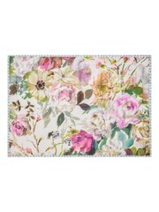 Designers Guild Pink Palissy 100% Cotton Throw - Image 2 of 2