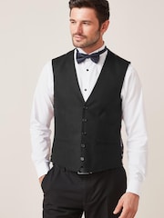 Black Donegal Suit Waistcoat - Image 1 of 10