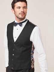 Black Donegal Suit Waistcoat - Image 2 of 10