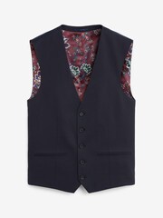 Navy Blue 100% wool suit: waistcoat - Image 1 of 4