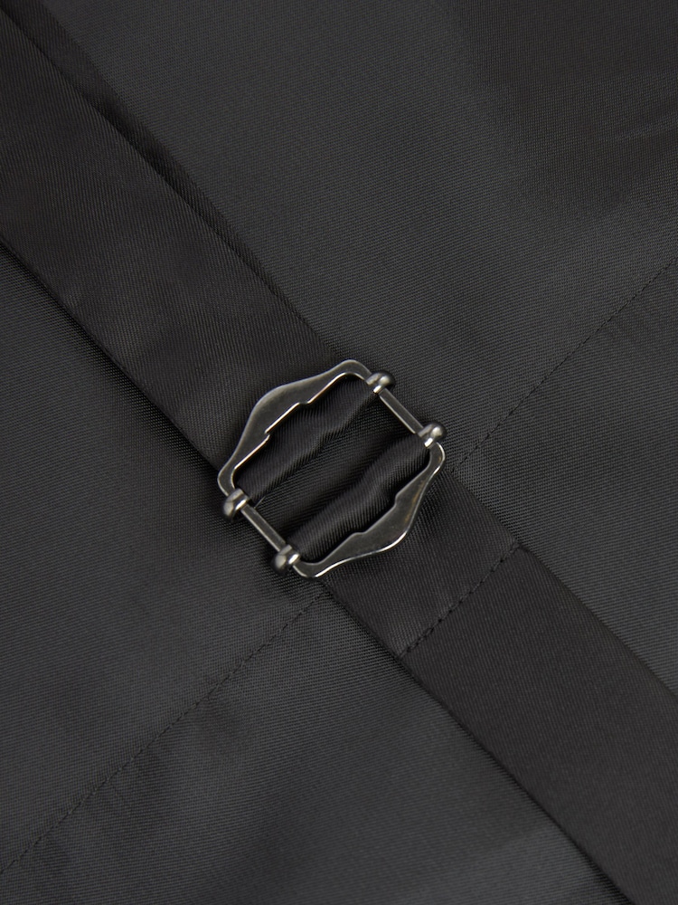 Charcoal Grey 100% wool suit: waistcoat - Image 5 of 5 Charcoal Grey 100% wool suit: waistcoat - Image 5 of 5