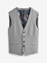 Light Grey 100% wool suit: waistcoat - Image 1 of 4