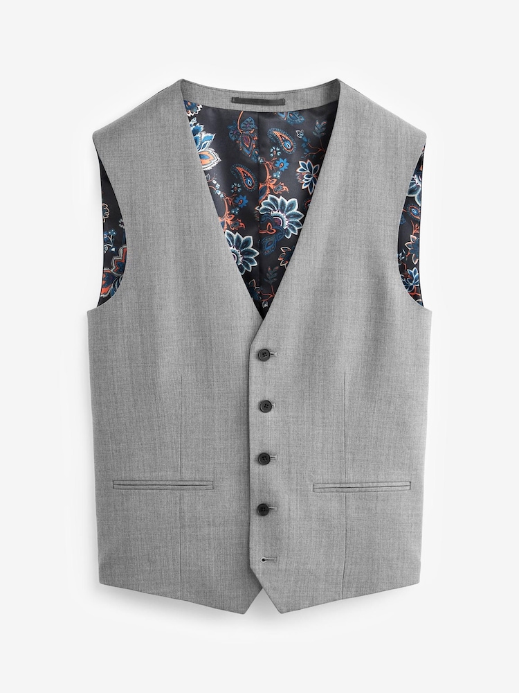 Light Grey 100% wool suit: waistcoat - Image 1 of 4 Light Grey 100% wool suit: waistcoat - Image 1 of 4