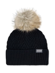 Svart - Abercrombie & Fitch Pom Beanie & Gloves Set - Bild 1 av 3