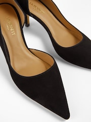 LK Bennett Black Suede D'orsay Hazel Courts - Image 4 of 4