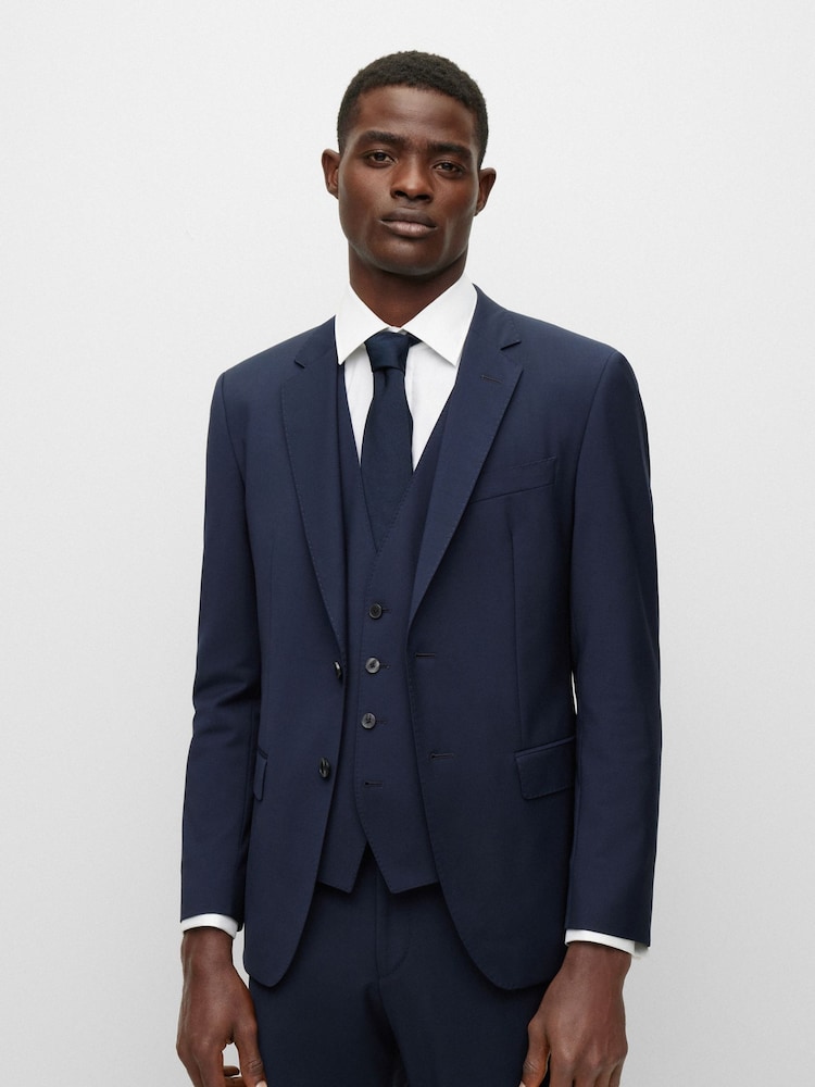 Blau - BOSS, BOSS, Slim-Fit-Anzugjacke - Bild 2 von 7
