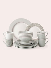 Laura Ashley 16 Piece Green Wild Clematis Collectables Dinner Set - Image 3 of 3