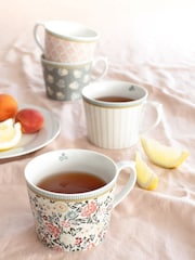 Laura Ashley Yellow Bone China Set of 4 Mug Sets - Image 1 of 3